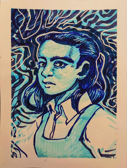 tone series (ink) (2021) marker on paper