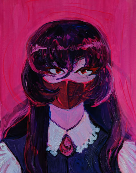 ida sicari (2021) acrylic on paper