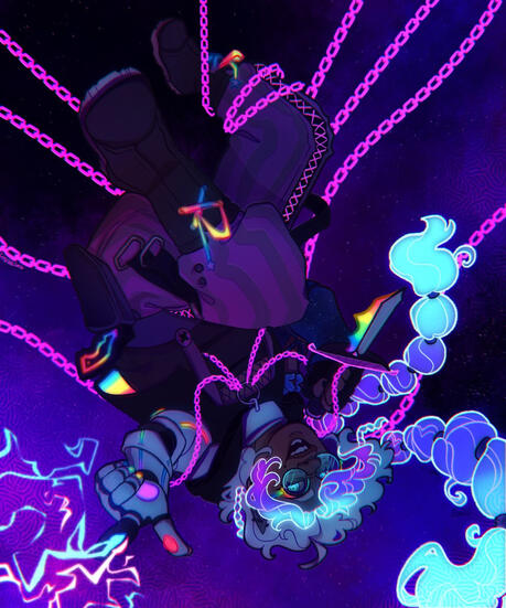 ryx (2023) digital illustration Character designed by @Nexvies on Artfight