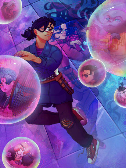 the dream quest of henry sinclair (2023) digital illustration Piece made for The Dream Quest of Henry Sinclair by Tony Maravilla